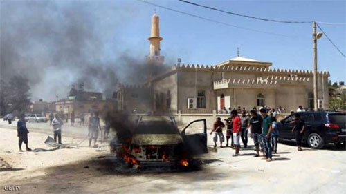 lugar del doble atentado en Libia Aumenta número de muertos por doble atentado en Libia